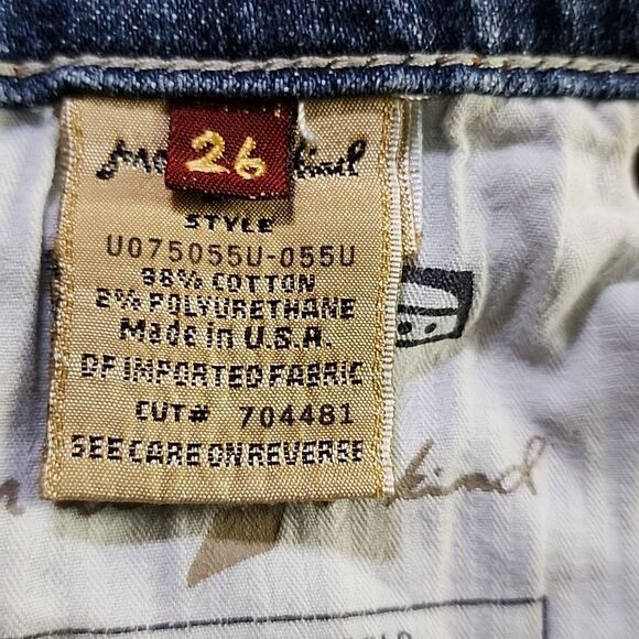 7Fam 7 For All Mankind Bootcut Low Rise Jeans Size 26 - Picture 7 of 9